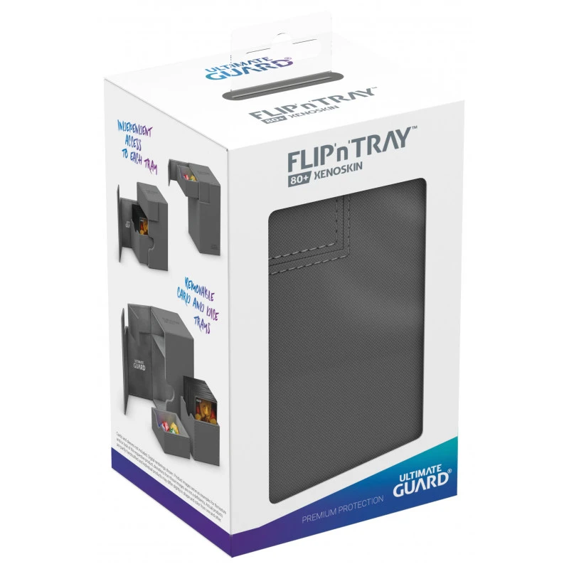 Flip'N'Tray Deck Case 80+: Standard Size Xenoskin - Grey 3 Flip'N'Tray Deck Case 80+: Standard Size Xenoskin - Grey