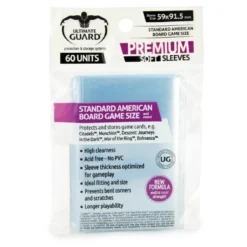 Ultimate Guard: Premium Soft Board Game Sleeves - Standard American (60)