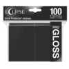 Jet Black (100) Eclipse Gloss Ultra-Pro Deck Protectors -game Shop ULP15601