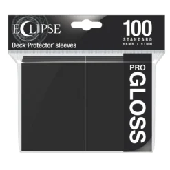 Jet Black (100) Eclipse Gloss Ultra-Pro Deck Protectors