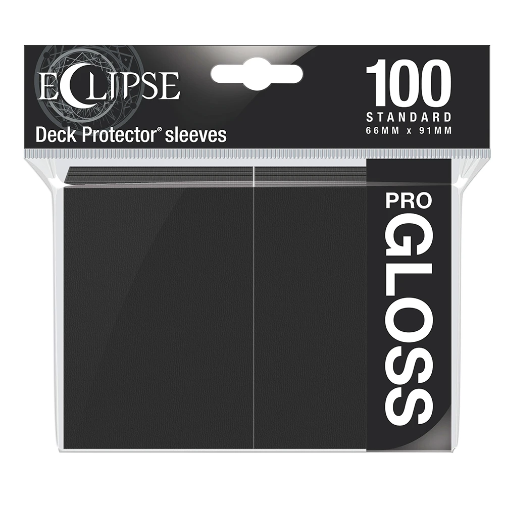 Jet Black (100) Eclipse Gloss Ultra-Pro Deck Protectors 3 Jet Black (100) Eclipse Gloss Ultra-Pro Deck Protectors