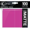 Ultra Pro Deck Protectors: Eclipse Matte: Hot Pink (100) 2 Ultra Pro Deck Protectors: Eclipse Matte: Hot Pink (100) -game Shop ULP15621
