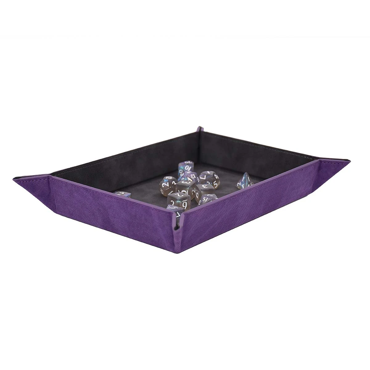 Dice Tray: Foldable Amethyst 3 Dice Tray: Foldable Amethyst