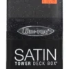 Deck Box: Satin Tower - Glitter (Black) -game Shop ULP15889