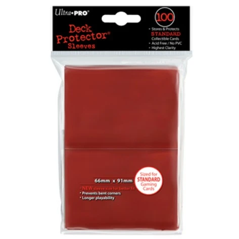 Ultra Pro Deck Protectors: Eclipse Matte: Apple Red (100) 3 Ultra Pro Deck Protectors: Eclipse Matte: Apple Red (100)