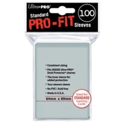 Ultra Pro Deck Protectors: Pro-Fit Sleeves - Clear (100)