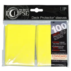 Lemon Yellow PRO-Matte Eclipse Deck Protectors (100)