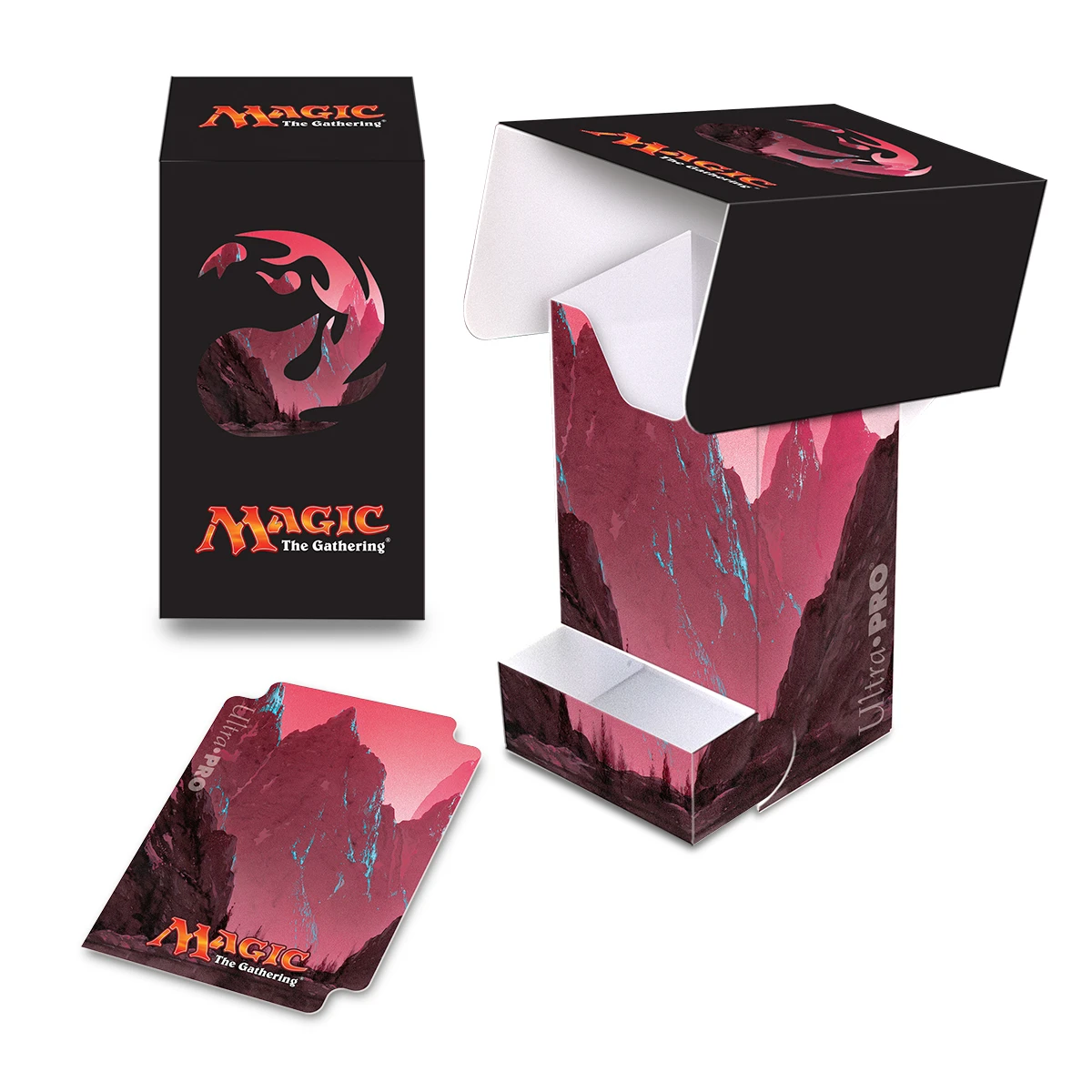 Ultra Pro: Deck Box With Tray - Mana 5 Mountain Full View 3 Ultra Pro: Deck Box With Tray - Mana 5 Mountain Full View