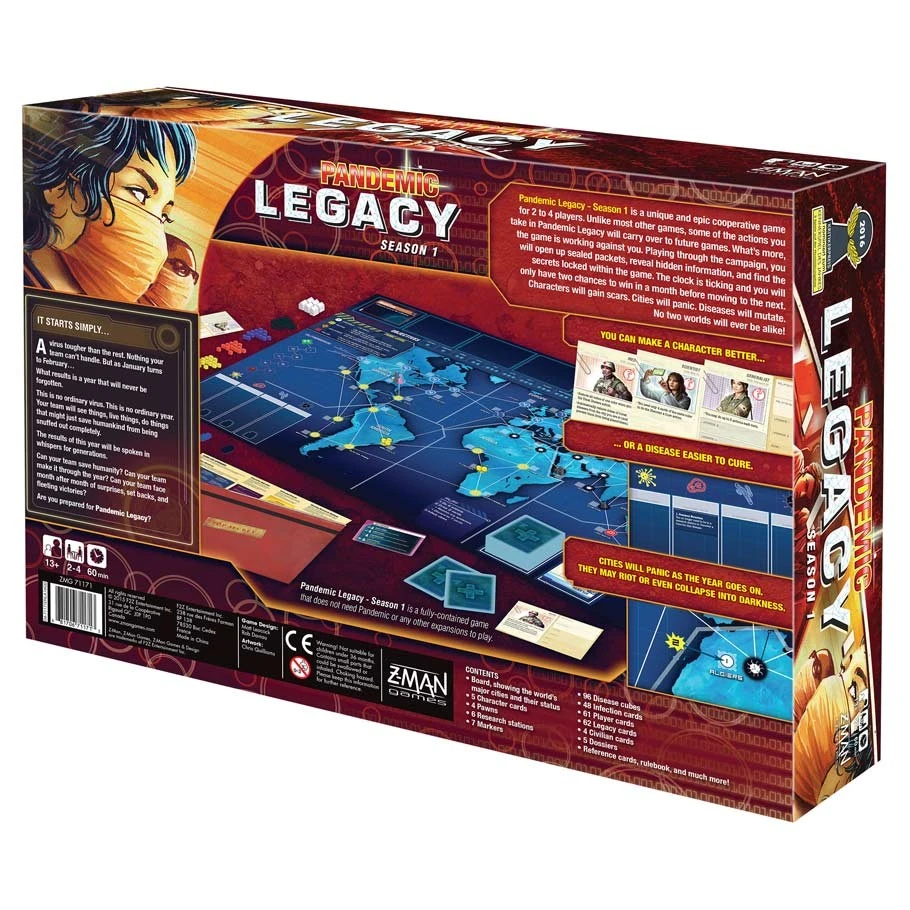 Pandemic Legacy: Season 1 - Red 4 Pandemic Legacy: Season 1 - Red - Image 2