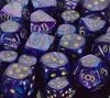 Lustrous 12mm D6 Purple/Golden Dice Block (36) -game Shop chx27897