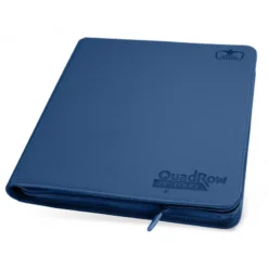 Quadrow Zipfolio Xenoskin Dark Blue Binder
