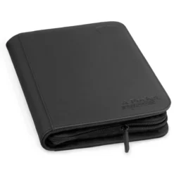 4-Pocket Zipfolio Xenoskin Black Binder